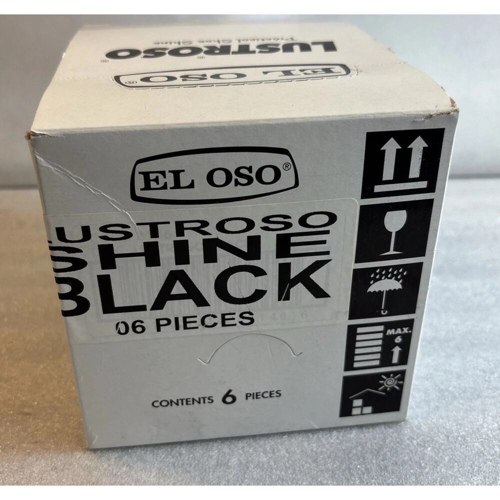 El Oso Professional Shine Sponge, Black , Sponges 6 Pack